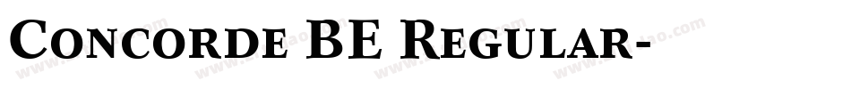 Concorde BE Regular字体转换